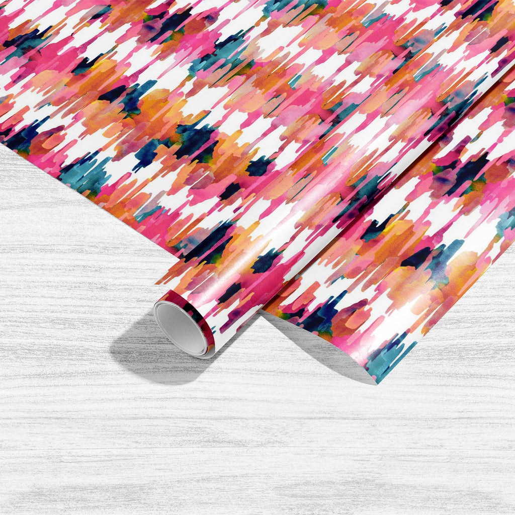 Watercolor Ikat Pattern D1 Art & Craft Gift Wrapping Paper-Wrapping Papers-WRP_PP-IC 5015684 IC 5015684, Abstract Expressionism, Abstracts, Culture, Decorative, Ethnic, Fashion, Geometric, Geometric Abstraction, Ikat, Patterns, Semi Abstract, Splatter, Stripes, Surrealism, Traditional, Tribal, Watercolour, World Culture, watercolor, pattern, d1, art, craft, gift, wrapping, paper, trend, abstract, stripe, bali, vibrant, dye, oriental, painted, pink, summer, artistic, artwork, authentic, background, brushstro