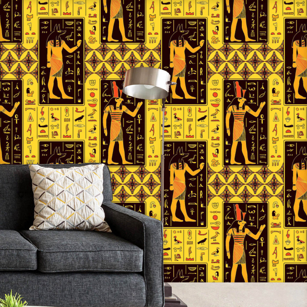 Egyptian Gods and Hieroglyphs D2 Wallpaper Roll-Wallpapers Peel & Stick-WAL_PA-IC 5015761 IC 5015761, African, Ancient, Art and Paintings, Culture, Decorative, Ethnic, Eygptian, Historical, Icons, Illustrations, Medieval, Patterns, People, Religion, Religious, Retro, Signs, Signs and Symbols, Symbols, Traditional, Tribal, Vintage, World Culture, egyptian, gods, and, hieroglyphs, d2, wallpaper, roll, pattern, egypt, seamless, anubis, art, flat, hieroglyphics, africa, antique, archeology, background, cairo, c