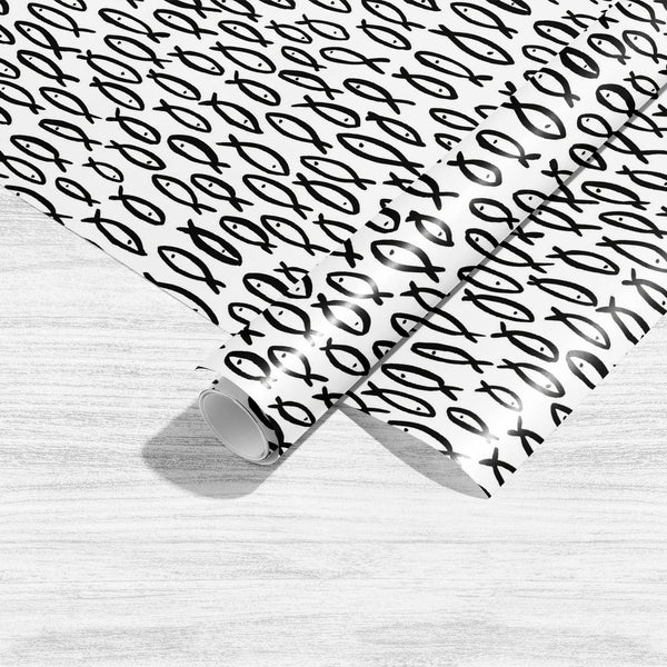 Black White Fishes Art & Craft Gift Wrapping Paper-Wrapping Papers-WRP_PP-IC 5015791 IC 5015791, Abstract Expressionism, Abstracts, Ancient, Animals, Art and Paintings, Automobiles, Black, Black and White, Decorative, Digital, Digital Art, Drawing, Fashion, Graphic, Historical, Illustrations, Medieval, Nautical, Patterns, Retro, Semi Abstract, Signs, Signs and Symbols, Symbols, Transportation, Travel, Vehicles, Vintage, White, fishes, art, craft, gift, wrapping, paper, sheet, plain, smooth, effect, fish, pa