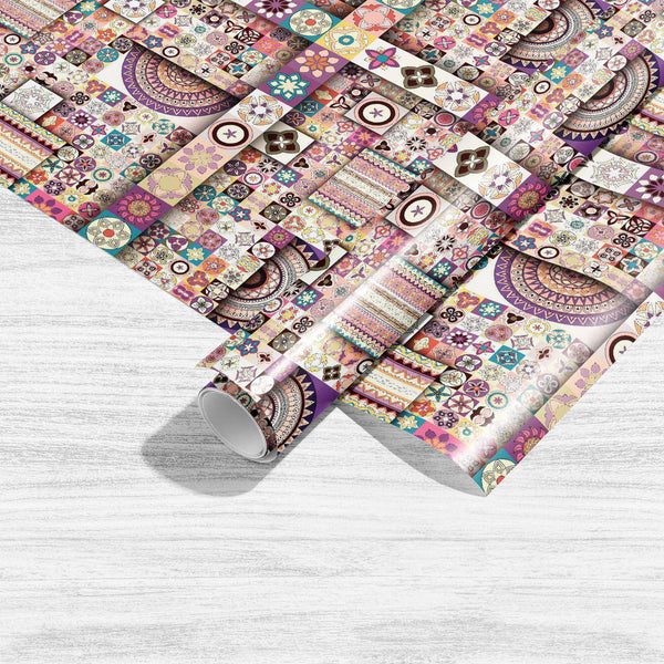 Vintage Floral & Mandala D4 Art & Craft Gift Wrapping Paper-Wrapping Papers-WRP_PP-IC 5015808 IC 5015808, Abstract Expressionism, Abstracts, African, Allah, Ancient, Arabic, Art and Paintings, Asian, Aztec, Bohemian, Botanical, Chinese, Culture, Decorative, Drawing, Ethnic, Floral, Flowers, Geometric, Geometric Abstraction, Historical, Illustrations, Indian, Islam, Mandala, Medieval, Nature, Patterns, Pets, Retro, Semi Abstract, Signs, Signs and Symbols, Traditional, Tribal, Turkish, Vintage, World Culture,