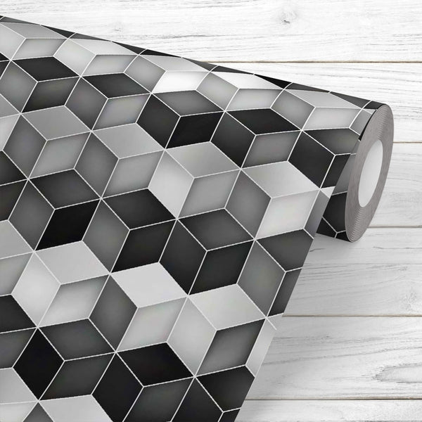 Abstract Rhombus Grid Wallpaper Roll-Wallpapers Peel & Stick-WAL_PA-IC 5015809 IC 5015809, Abstract Expressionism, Abstracts, Ancient, Black and White, Decorative, Digital, Digital Art, Geometric, Geometric Abstraction, Graphic, Grid Art, Historical, Illustrations, Medieval, Modern Art, Patterns, Retro, Semi Abstract, Signs, Signs and Symbols, Vintage, White, abstract, rhombus, grid, peel, stick, vinyl, wallpaper, roll, non-pvc, self-adhesive, eco-friendly, water-repellent, scratch-resistant, gradient, patt