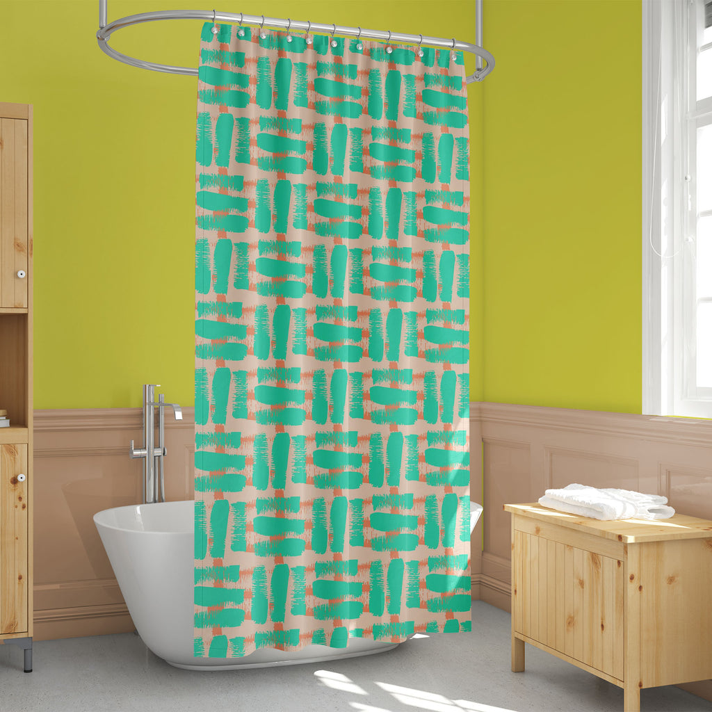 Abstract Brush Stroke D16 Washable Waterproof Shower Curtain-Shower Curtains-CUR_SH_EL-IC 5015821 IC 5015821, Abstract Expressionism, Abstracts, Art and Paintings, Culture, Decorative, Digital, Digital Art, Drawing, Ethnic, Fashion, Geometric, Geometric Abstraction, Graphic, Hipster, Illustrations, Patterns, Semi Abstract, Signs, Signs and Symbols, Splatter, Traditional, Tribal, World Culture, abstract, brush, stroke, d16, washable, waterproof, shower, curtain, art, artist, arty, background, blue, card, chi