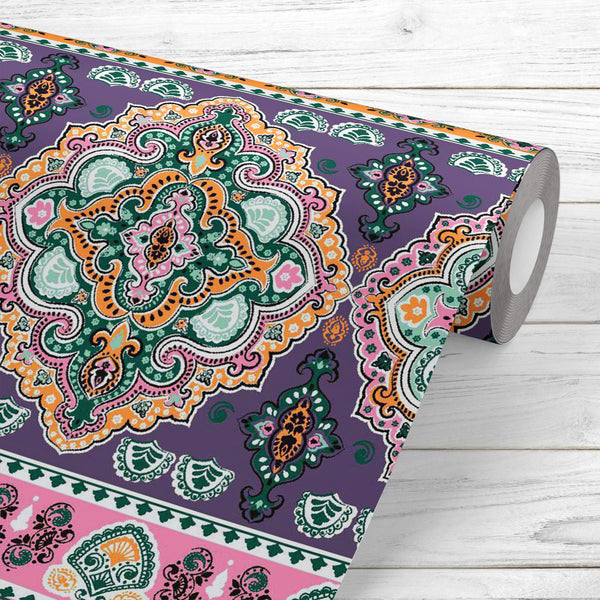 Indian Floral Medallion Paisley Wallpaper Roll-Wallpapers Peel & Stick-WAL_PA-IC 5015901 IC 5015901, Abstract Expressionism, Abstracts, Adult, Allah, Ancient, Arabic, Art and Paintings, Aztec, Books, Botanical, Circle, Culture, Digital, Digital Art, Ethnic, Festivals and Occasions, Festive, Floral, Flowers, Graphic, Historical, Illustrations, Indian, Islam, Mandala, Medieval, Nature, Paisley, Patterns, Retro, Semi Abstract, Signs, Signs and Symbols, Symbols, Traditional, Tribal, Vintage, World Culture, meda