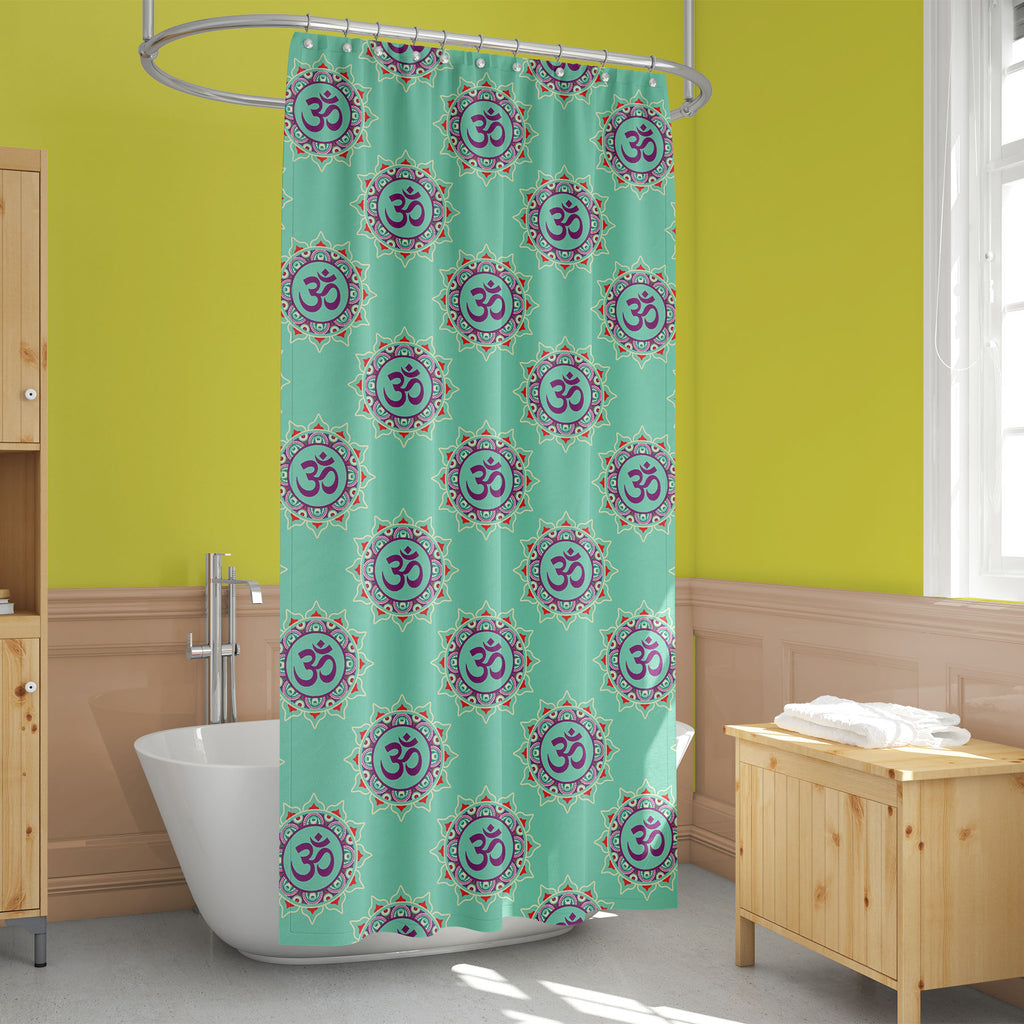 Hindu Om Aum Sign D2 Washable Waterproof Shower Curtain-Shower Curtains-CUR_SH_EL-IC 5015929 IC 5015929, Abstract Expressionism, Abstracts, Asian, Botanical, Buddhism, Culture, Ethnic, Festivals, Festivals and Occasions, Festive, Floral, Flowers, God Buddha, God Shiv, Hinduism, Illustrations, Indian, Mandala, Nature, Patterns, Religion, Religious, Semi Abstract, Signs, Signs and Symbols, Spiritual, Symbols, Traditional, Tribal, World Culture, hindu, om, aum, sign, d2, washable, waterproof, shower, curtain, 