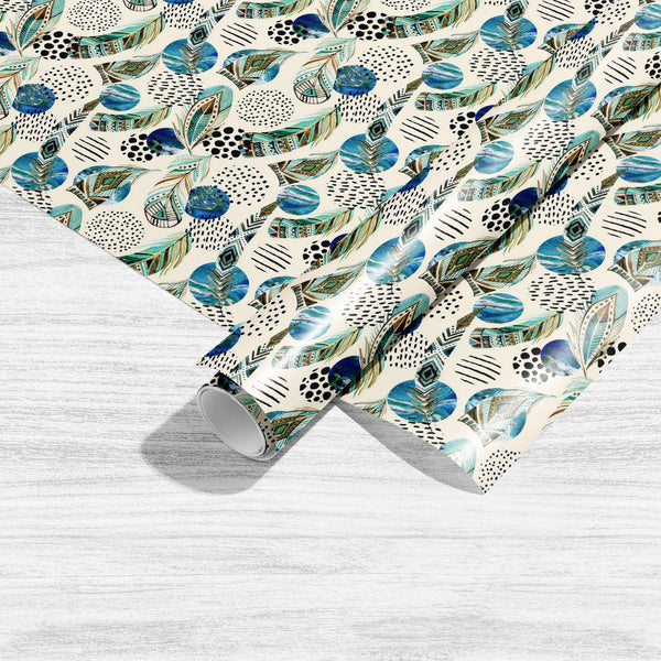 Abstract Watercolour Feathers Art & Craft Gift Wrapping Paper-Wrapping Papers-WRP_PP-IC 5015942 IC 5015942, Abstract Expressionism, Abstracts, Art and Paintings, Aztec, Black, Black and White, Bling, Bohemian, Circle, Culture, Decorative, Digital, Digital Art, Dots, Ethnic, Geometric, Geometric Abstraction, Graphic, Hipster, Illustrations, Marble, Marble and Stone, Patterns, Semi Abstract, Signs, Signs and Symbols, Traditional, Tribal, Watercolour, World Culture, abstract, feathers, art, craft, gift, wrappi