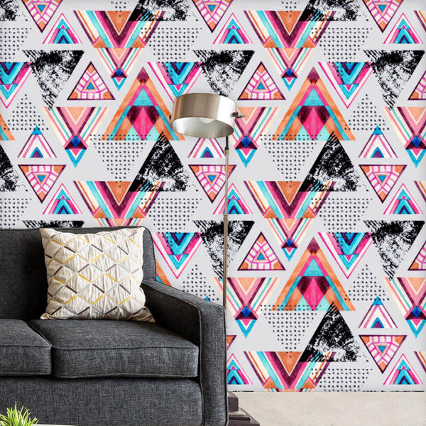 Abstract Watercolor Triangles Wallpaper Roll-Wallpapers Peel & Stick-WAL_PA-IC 5015976 IC 5015976, Abstract Expressionism, Abstracts, American, Ancient, Art and Paintings, Aztec, Black, Black and White, Bohemian, Culture, Decorative, Digital, Digital Art, Dots, Ethnic, Geometric, Geometric Abstraction, Graphic, Hipster, Historical, Illustrations, Medieval, Patterns, Retro, Semi Abstract, Signs, Signs and Symbols, Traditional, Triangles, Tribal, Vintage, Watercolour, World Culture, abstract, watercolor, peel