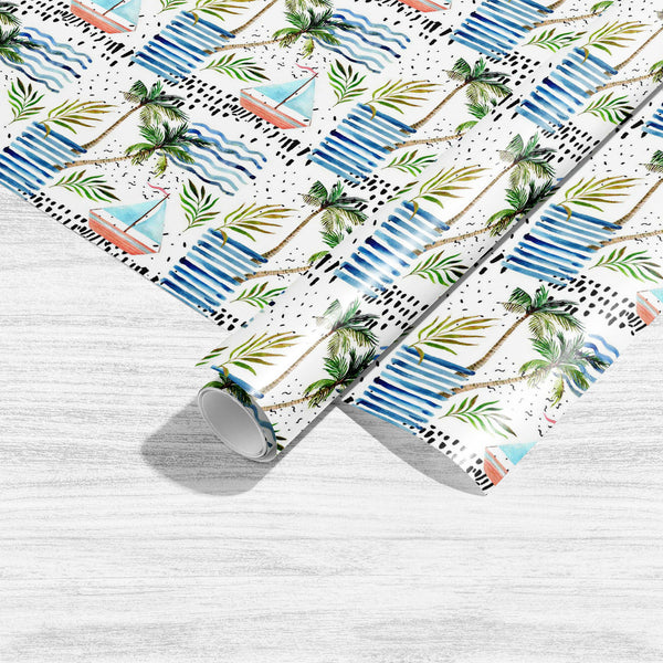 Abstract Summer Sailboat, Leaves Art & Craft Gift Wrapping Paper-Wrapping Papers-WRP_PP-IC 5015984 IC 5015984, 80s, 90s, Abstract Expressionism, Abstracts, Art and Paintings, Automobiles, Boats, Digital, Digital Art, Dots, Geometric, Geometric Abstraction, Graphic, Hipster, Illustrations, Minimalism, Nautical, Patterns, Semi Abstract, Signs, Signs and Symbols, Stripes, Transportation, Travel, Tropical, Vehicles, Watercolour, abstract, summer, sailboat, leaves, art, craft, gift, wrapping, paper, sheet, plain