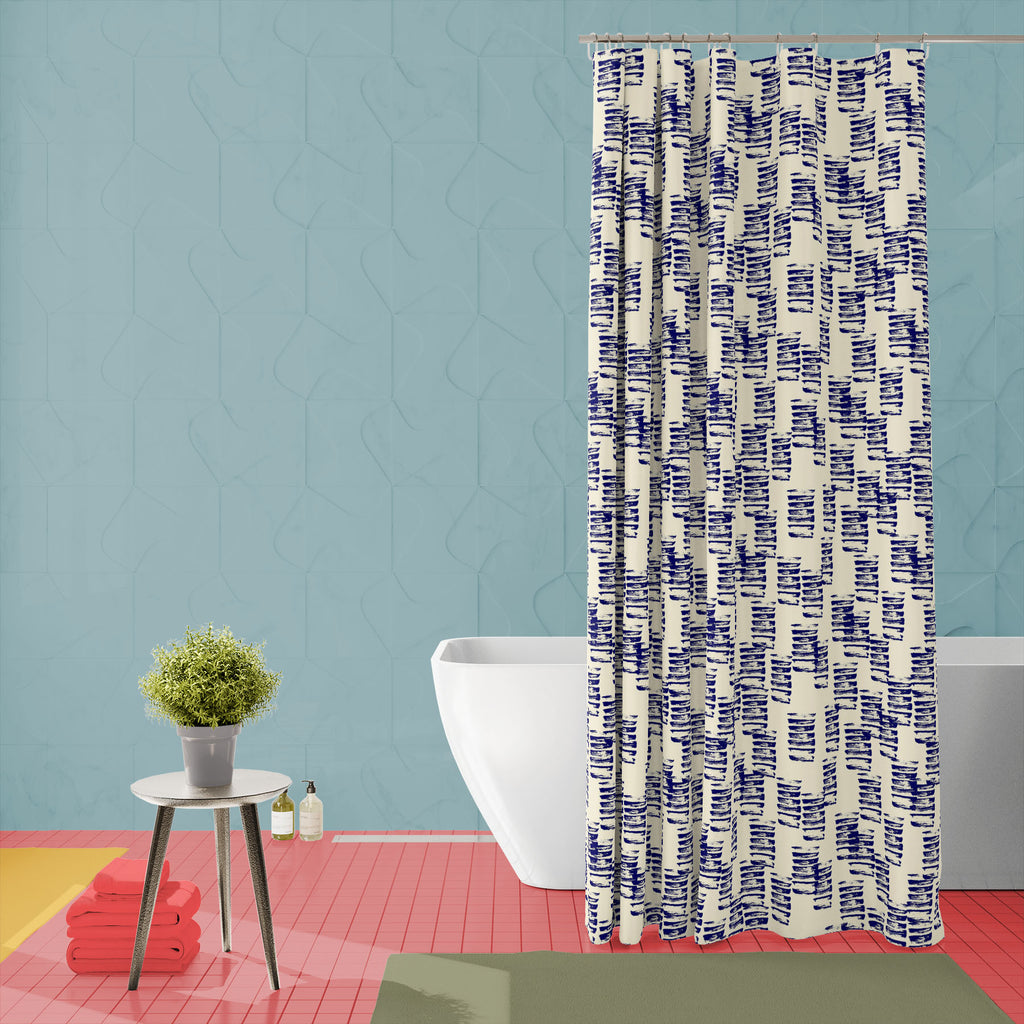 Shibori Tie Dye Batik D3 Washable Waterproof Shower Curtain-Shower Curtains-CUR_SH_EL-IC 5016030 IC 5016030, Abstract Expressionism, Abstracts, Chinese, Culture, Ethnic, Fashion, Folk Art, Illustrations, Japanese, Minimalism, Modern Art, Patterns, Retro, Semi Abstract, Shibori, Signs, Signs and Symbols, Traditional, Tribal, Watercolour, World Culture, tie, dye, batik, d3, washable, waterproof, shower, curtain, pattern, watercolor, seamless, print, abstract, wave, indigo, texture, folk, organic, rustic, vect