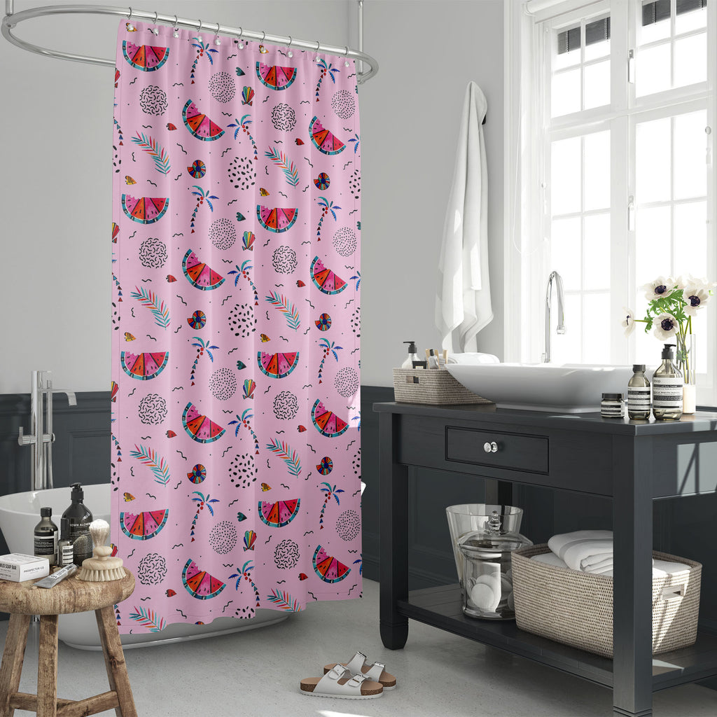 Abstract Memphis Geometric Shapes D1 Washable Waterproof Shower Curtain-Shower Curtains-CUR_SH_EL-IC 5016036 IC 5016036, 80s, 90s, Abstract Expressionism, Abstracts, Art and Paintings, Botanical, Decorative, Digital, Digital Art, Dots, Drawing, Floral, Flowers, Geometric, Geometric Abstraction, Graphic, Hawaiian, Hipster, Illustrations, Minimalism, Modern Art, Nature, Patterns, Seasons, Semi Abstract, Signs, Signs and Symbols, Tropical, Watercolour, abstract, memphis, shapes, d1, washable, waterproof, showe