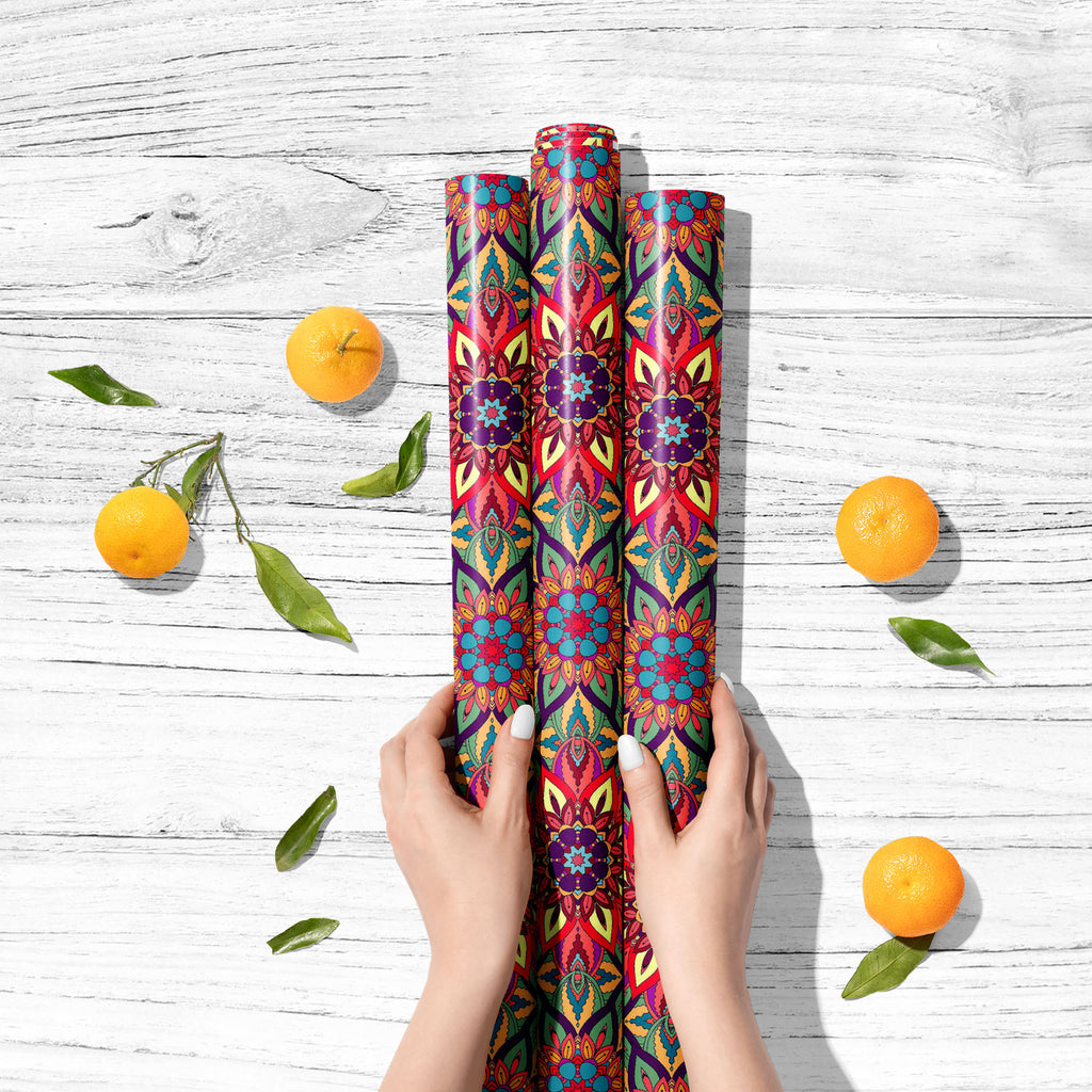 Indian Ornate Flowers D2 Art & Craft Gift Wrapping Paper-Wrapping Papers-WRP_PP-IC 5016080 IC 5016080, Abstract Expressionism, Abstracts, African, Allah, Ancient, Arabic, Art and Paintings, Asian, Aztec, Bohemian, Botanical, Chinese, Culture, Decorative, Digital, Digital Art, Drawing, Ethnic, Fashion, Floral, Flowers, Graphic, Historical, Illustrations, Indian, Islam, Mandala, Medieval, Mexican, Moroccan, Nature, Patterns, Retro, Semi Abstract, Signs, Signs and Symbols, Symbols, Traditional, Tribal, Turkish