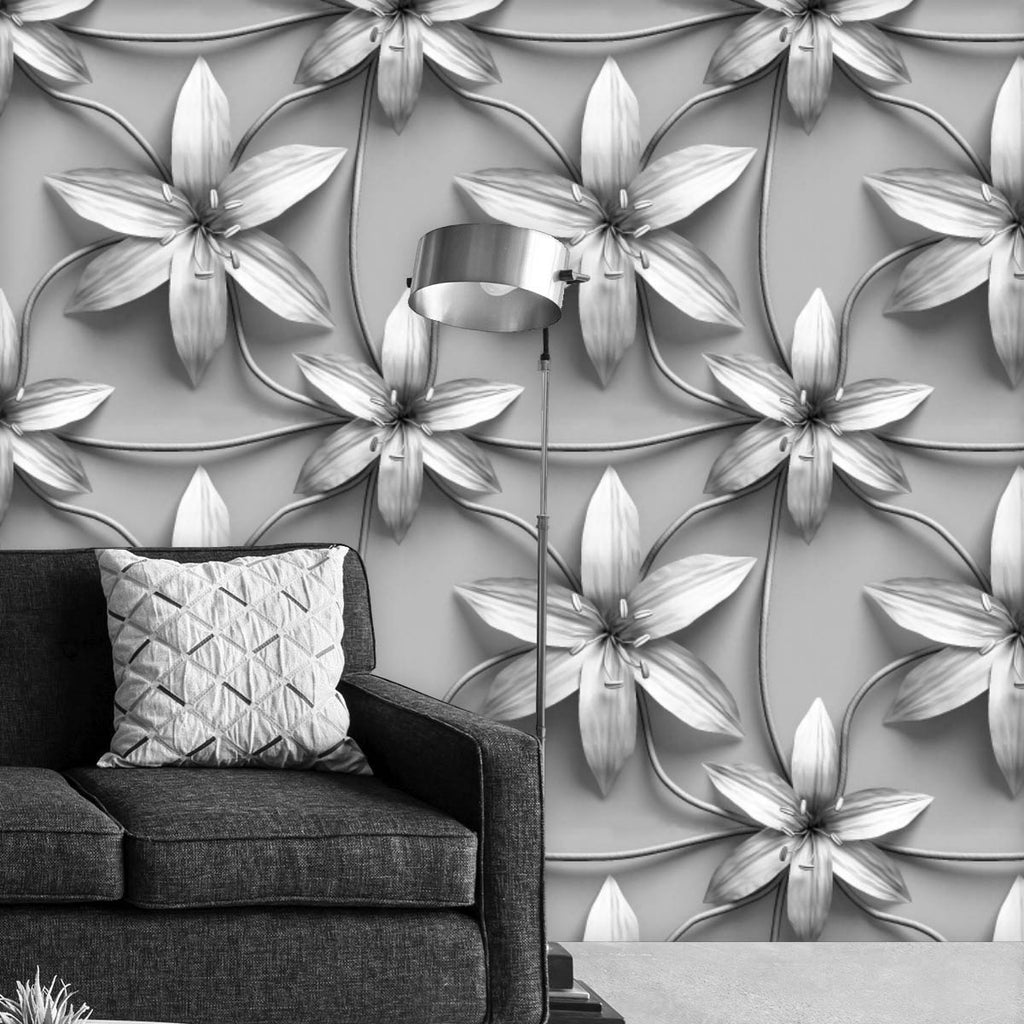 3D Lilies Flower Wallpaper Roll-Wallpapers Peel & Stick-WAL_PA-IC 5016101 IC 5016101, 3D, Abstract Expressionism, Abstracts, Ancient, Art and Paintings, Black and White, Botanical, Decorative, Drawing, Floral, Flowers, Historical, Illustrations, Medieval, Nature, Patterns, Retro, Scenic, Semi Abstract, Signs, Signs and Symbols, Vintage, White, lilies, flower, wallpaper, roll, wall, art, pattern, seamless, abstract, design, leaf, lily, petal, summer, backdrop, background, blossom, cardboard, decor, decoratio