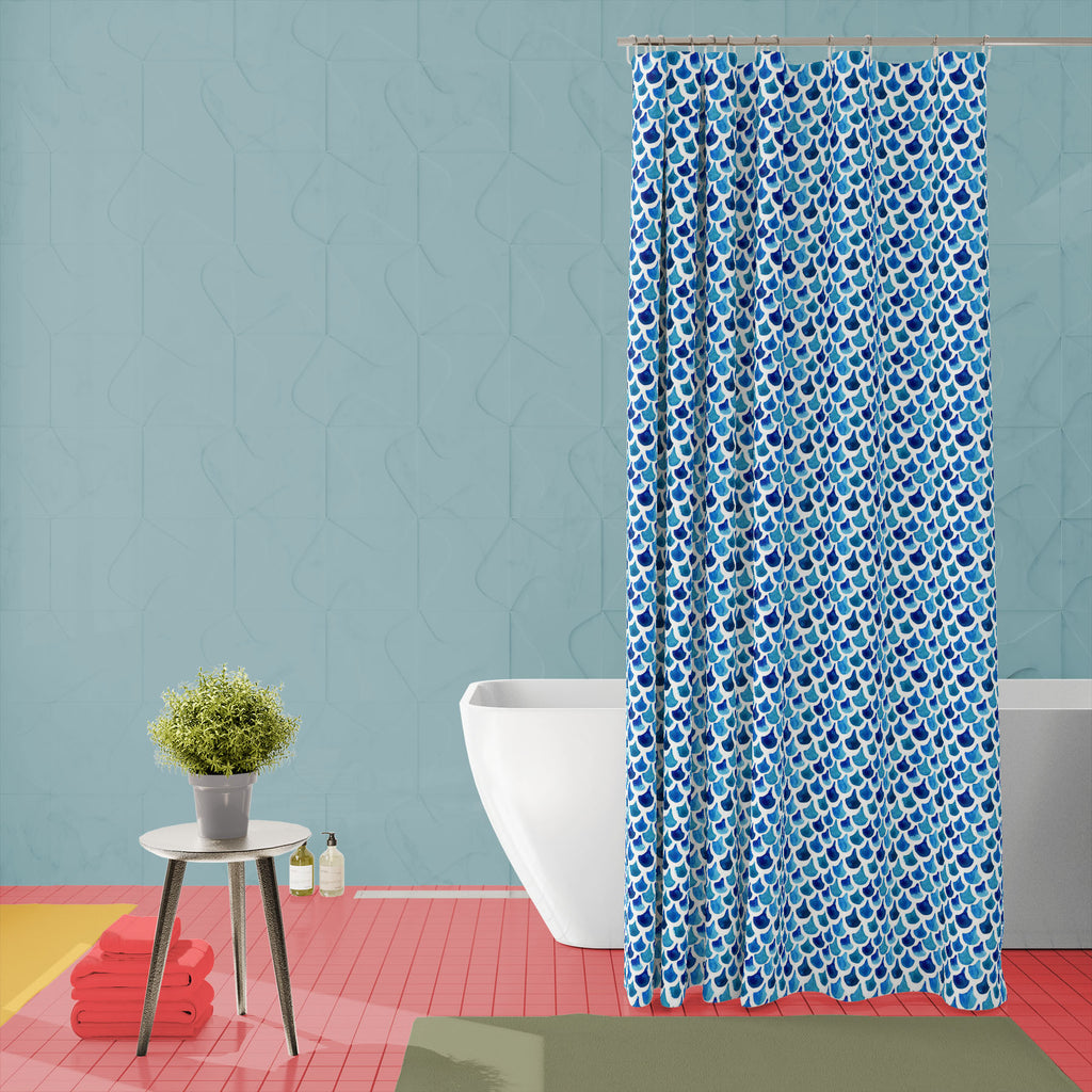 Abstract Fish Scale Washable Waterproof Shower Curtain-Shower Curtains-CUR_SH_EL-IC 5016118 IC 5016118, Abstract Expressionism, Abstracts, Art and Paintings, Black and White, Digital, Digital Art, Graphic, Hipster, Illustrations, Nautical, Patterns, Semi Abstract, Signs, Signs and Symbols, Stripes, Watercolour, White, abstract, fish, scale, washable, waterproof, shower, curtain, watercolor, pattern, marine, ocean, sea, seamless, aqua, art, background, blue, brush, color, design, drop, element, fabric, grung