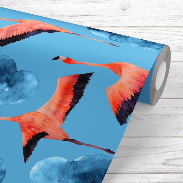 Flamingos Flying in Sea Wallpaper Roll-Wallpapers Peel & Stick-WAL_PA-IC 5016148 IC 5016148, Animals, Art and Paintings, Birds, Drawing, Illustrations, Patterns, Signs, Signs and Symbols, Tropical, Watercolour, flamingos, flying, in, sea, peel, stick, vinyl, wallpaper, roll, non-pvc, self-adhesive, eco-friendly, water-repellent, scratch-resistant, seamless, pattern, watercolor, flamingo, background, painted, animal, art, backdrop, bird, blue, canvas, clouds, decoration, design, exotic, flight, fly, print, r