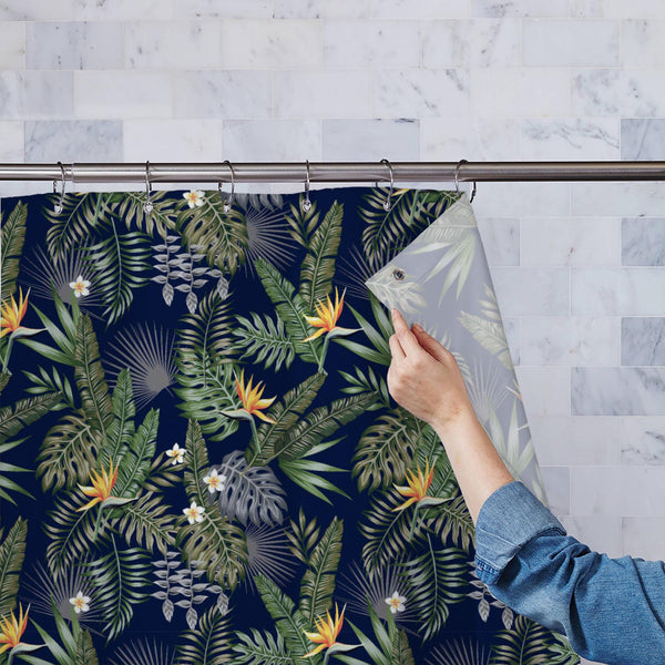 Tropical Jungle Washable Waterproof Shower Curtain-Shower Curtains-CUR_SH_EL-IC 5016171 IC 5016171, Abstract Expressionism, Abstracts, Ancient, Art and Paintings, Black, Black and White, Botanical, Drawing, Fashion, Floral, Flowers, Hawaiian, Historical, Illustrations, Medieval, Nature, Patterns, Retro, Scenic, Semi Abstract, Signs, Signs and Symbols, Tropical, Vintage, jungle, washable, waterproof, polyester, shower, curtain, eyelets, pattern, tropic, flower, seamless, vector, wallpaper, print, background,