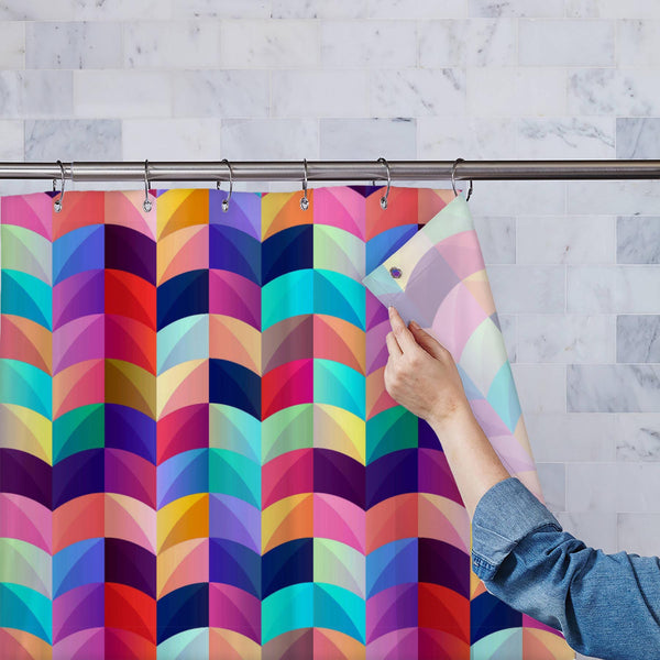 Geometric Pattern Elements Washable Waterproof Shower Curtain-Shower Curtains-CUR_SH_EL-IC 5016223 IC 5016223, Abstract Expressionism, Abstracts, Decorative, Digital, Digital Art, Eygptian, Geometric, Geometric Abstraction, Graphic, Illustrations, Minimalism, Modern Art, Patterns, Plain, Semi Abstract, Signs, Signs and Symbols, Space, Triangles, pattern, elements, washable, waterproof, polyester, shower, curtain, eyelets, seamless, abstract, flat, vector, arc, backdrop, background, colorful, colors, composi