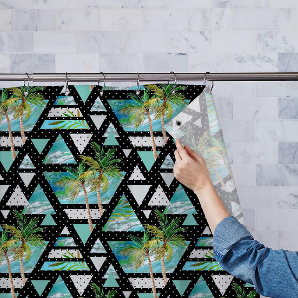 Summer Watercolor Triangles Washable Waterproof Shower Curtain-Shower Curtains-CUR_SH_EL-IC 5016225 IC 5016225, 80s, 90s, Abstract Expressionism, Abstracts, Ancient, Art and Paintings, Automobiles, Black, Black and White, Bling, Digital, Digital Art, Dots, Geometric, Geometric Abstraction, Graphic, Grid Art, Hipster, Historical, Illustrations, Marble, Marble and Stone, Medieval, Patterns, Retro, Semi Abstract, Signs, Signs and Symbols, Transportation, Travel, Triangles, Tropical, Vehicles, Vintage, Watercol