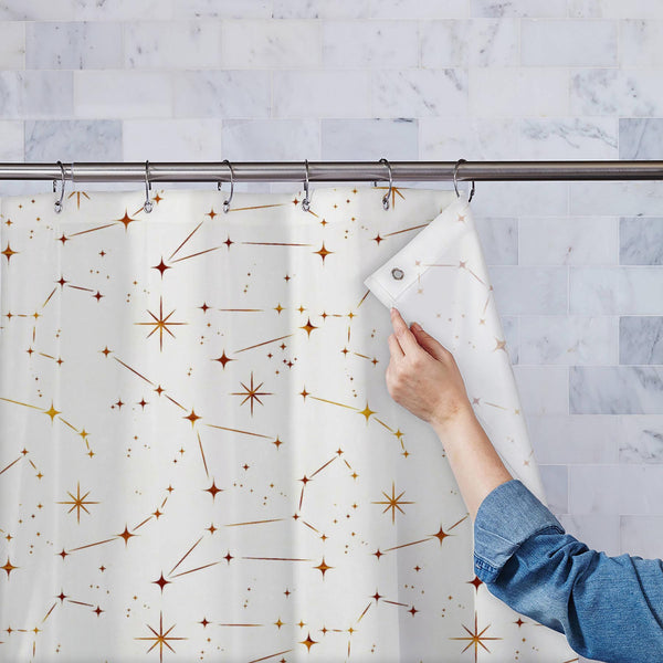 Night Sky Pattern D3 Washable Waterproof Shower Curtain-Shower Curtains-CUR_SH_EL-IC 5016274 IC 5016274, Art and Paintings, Astrology, Astronomy, Cosmology, Horoscope, Illustrations, Patterns, Retro, Signs, Signs and Symbols, Space, Stars, Sun Signs, Zodiac, night, sky, pattern, d3, washable, waterproof, polyester, shower, curtain, eyelets, constellation, seamless, design, art, backdrop, background, beige, classic, cosmos, elegant, fine, line, illustration, paper, texture, simple, subtle, wallpaper, wrappin