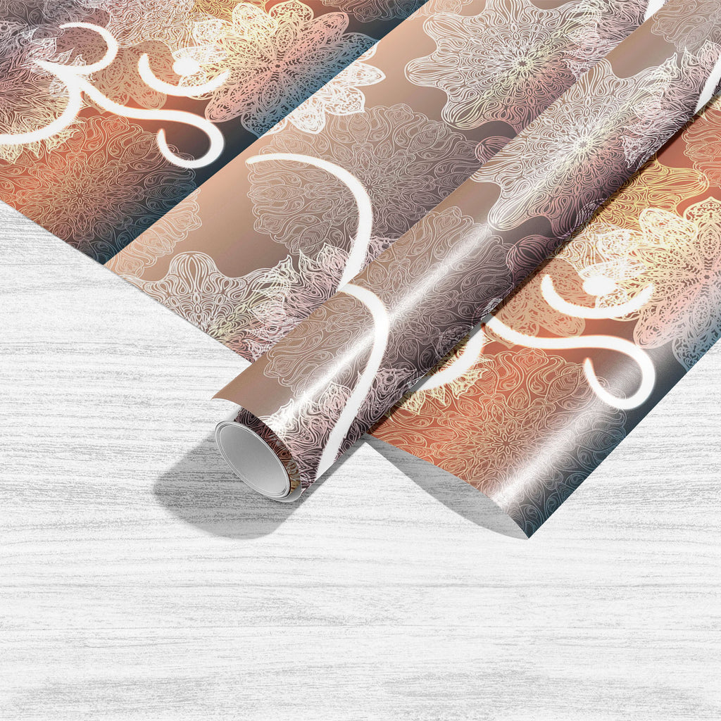 Ornate Mandala & Hindu Om Aum Symbol D2 Art & Craft Gift Wrapping Paper-Wrapping Papers-WRP_PP-IC 5016290 IC 5016290, Abstract Expressionism, Abstracts, Asian, Botanical, Buddhism, Culture, Decorative, Ethnic, Floral, Flowers, God Buddha, Hinduism, Illustrations, Indian, Mandala, Nature, Patterns, Religion, Religious, Semi Abstract, Signs, Signs and Symbols, Spiritual, Symbols, Traditional, Tribal, World Culture, ornate, hindu, om, aum, symbol, d2, art, craft, gift, wrapping, paper, abstract, asia, backgrou