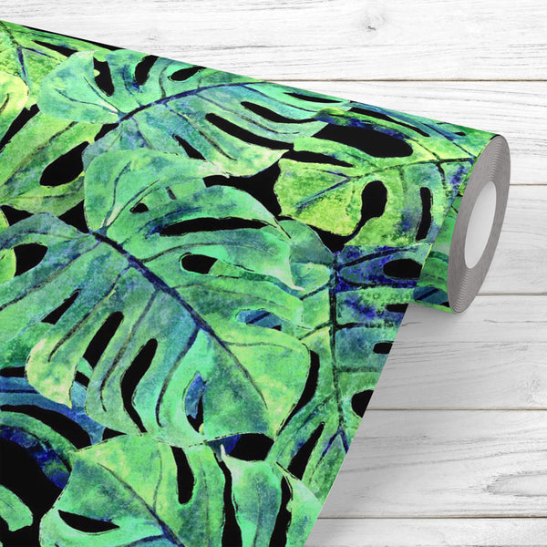 Watercolor Monstera Exotic Leaves Wallpaper Roll-Wallpapers Peel & Stick-WAL_PA-IC 5016292 IC 5016292, Black, Black and White, Botanical, Drawing, Floral, Flowers, Hawaiian, Illustrations, Nature, Patterns, Scenic, Signs, Signs and Symbols, Tropical, Watercolour, watercolor, monstera, exotic, leaves, peel, stick, vinyl, wallpaper, roll, non-pvc, self-adhesive, eco-friendly, water-repellent, scratch-resistant, seamless, aloha, aquarelle, backdrop, background, banana, best, boho, bouquet, california, design, 