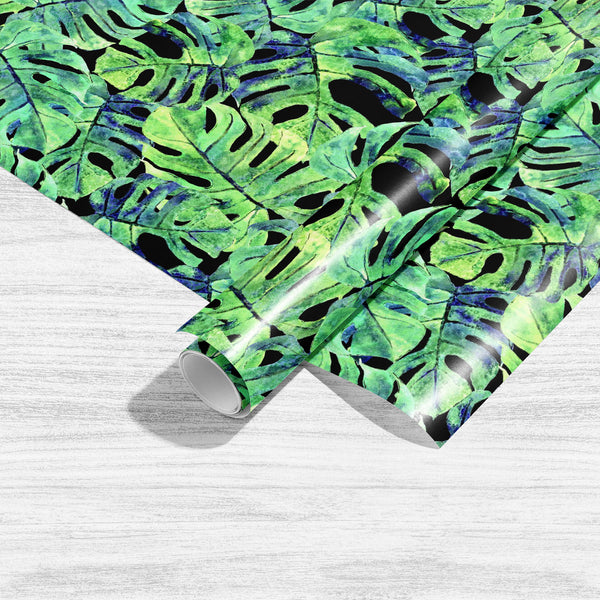 Watercolor Monstera Exotic Leaves Art & Craft Gift Wrapping Paper-Wrapping Papers-WRP_PP-IC 5016292 IC 5016292, Black, Black and White, Botanical, Drawing, Floral, Flowers, Hawaiian, Illustrations, Nature, Patterns, Scenic, Signs, Signs and Symbols, Tropical, Watercolour, watercolor, monstera, exotic, leaves, art, craft, gift, wrapping, paper, sheet, plain, smooth, effect, seamless, aloha, aquarelle, backdrop, background, banana, best, boho, bouquet, california, design, draw, green, hand, hawaii, illustrati