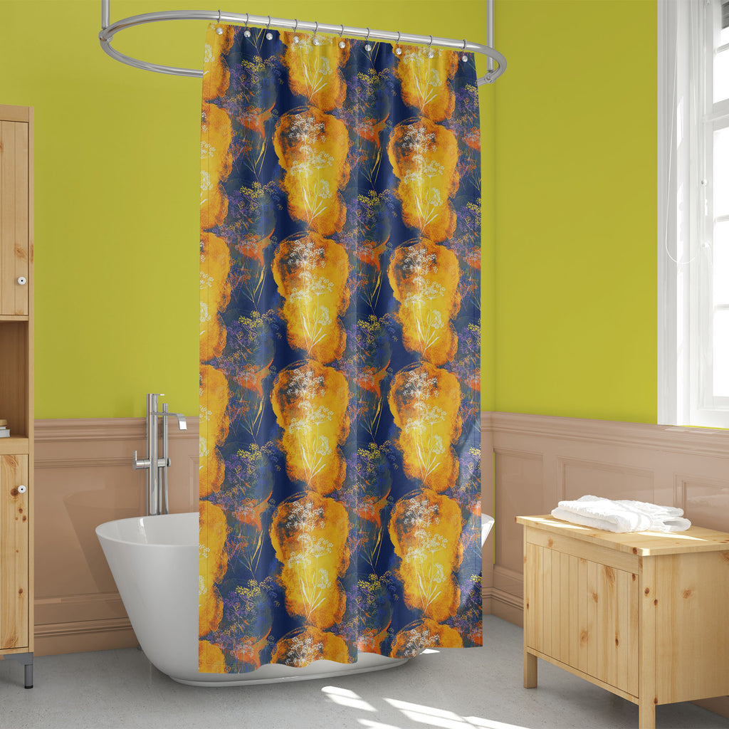 Herbarium Imprints Washable Waterproof Shower Curtain-Shower Curtains-CUR_SH_EL-IC 5016300 IC 5016300, Abstract Expressionism, Abstracts, Ancient, Art and Paintings, Botanical, Digital, Digital Art, Drawing, Fashion, Floral, Flowers, Graphic, Historical, Illustrations, Medieval, Nature, Patterns, Retro, Scenic, Semi Abstract, Signs, Signs and Symbols, Vintage, Watercolour, herbarium, imprints, washable, waterproof, shower, curtain, abstract, flower, aquarelle, art, artistic, artwork, backdrop, background, b