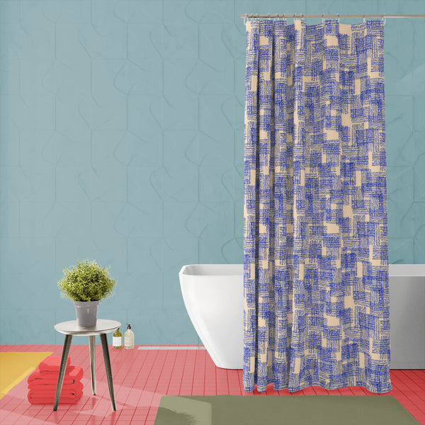 Shibori Tie Dye Ink D1 Washable Waterproof Shower Curtain-Shower Curtains-CUR_SH_EL-IC 5016318 IC 5016318, Abstract Expressionism, Abstracts, Black and White, Chinese, Culture, Ethnic, Fashion, Folk Art, Illustrations, Japanese, Minimalism, Modern Art, Patterns, Retro, Semi Abstract, Shibori, Signs, Signs and Symbols, Traditional, Tribal, Watercolour, White, World Culture, tie, dye, ink, d1, washable, waterproof, polyester, shower, curtain, eyelets, pattern, seamless, print, batik, textile, texture, waterco