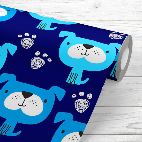 Abstract Blue Dog Pattern Wallpaper Roll-Wallpapers Peel & Stick-WAL_PA-IC 5016321 IC 5016321, Animals, Animated Cartoons, Baby, Caricature, Cartoons, Children, Comics, Decorative, Digital, Digital Art, Drawing, Graphic, Illustrations, Kids, Love, Patterns, Pets, Romance, Signs, Signs and Symbols, Wildlife, abstract, blue, dog, pattern, peel, stick, vinyl, wallpaper, roll, non-pvc, self-adhesive, eco-friendly, water-repellent, scratch-resistant, cute, puppy, vector, seamless, funny, illustration, adorable, 