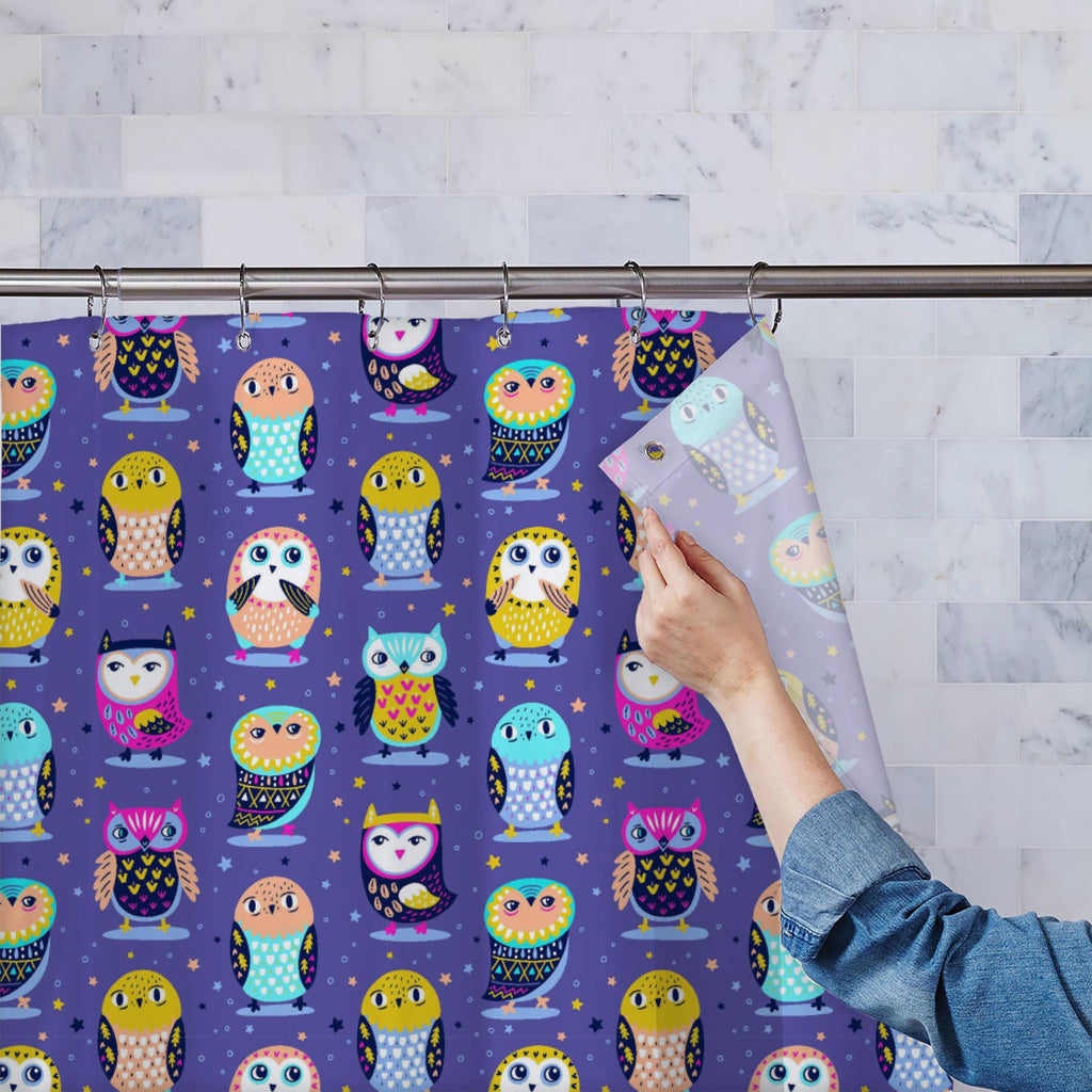 Owls & Stars D1 Washable Waterproof Shower Curtain-Shower Curtains-CUR_SH_EL-IC 5016352 IC 5016352, Illustrations, Patterns, Stars, owls, d1, washable, waterproof, shower, curtain, artzfolio, shower curtain, bathroom curtain, eyelet shower curtain, waterproof shower curtain, kids shower curtain, washable curtain, 7feet shower curtain, washroom curtain, set of 2 curtain, pvc shower curtain, designer shower curtain, shower curtain 6feet, bath curtain, polyester shower curtain, 84inch shower curtain, colourful