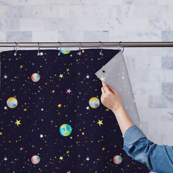 Watercolor Abstract Geometric Washable Waterproof Shower Curtain-Shower Curtains-CUR_SH_EL-IC 5016361 IC 5016361, Ancient, Astronomy, Cosmology, Geometric Abstraction, Historical, Illustrations, Medieval, Patterns, Space, Stars, Vintage, Watercolour, watercolor, abstract, geometric, washable, waterproof, polyester, shower, curtain, eyelets, planet, seamless, pattern, background, cosmos, print, illustration, universe, abstraction, colorful, cover, dark, fabric, golden, paper, pink, earth, purple, radiance, r