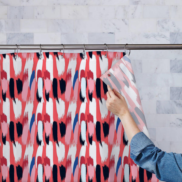 Hand Drawn Fashion D1 Washable Waterproof Shower Curtain-Shower Curtains-CUR_SH_EL-IC 5016375 IC 5016375, Abstract Expressionism, Abstracts, Ancient, Art and Paintings, Fashion, Hipster, Historical, Illustrations, Medieval, Modern Art, Paintings, Patterns, Semi Abstract, Signs, Signs and Symbols, Stripes, Vintage, hand, drawn, d1, washable, waterproof, polyester, shower, curtain, eyelets, basic, paint, pastel, print, abstract, arty, gift, seamless, background, easy, speed, texture, artist, backdrop, blue, c