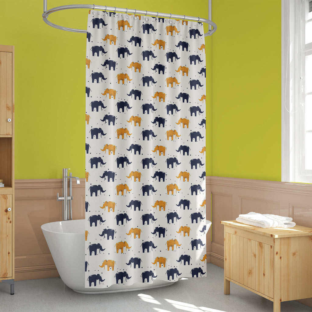 Cartoon Elephant D5 Washable Waterproof Shower Curtain-Shower Curtains-CUR_SH_EL-IC 5016406 IC 5016406, Abstract Expressionism, Abstracts, Ancient, Animals, Animated Cartoons, Art and Paintings, Baby, Caricature, Cartoons, Children, Digital, Digital Art, Fashion, Geometric, Geometric Abstraction, Graphic, Hand Drawn, Historical, Illustrations, Kids, Medieval, Patterns, Retro, Semi Abstract, Signs, Signs and Symbols, Vintage, cartoon, elephant, d5, washable, waterproof, shower, curtain, wallpaper, abstract, 