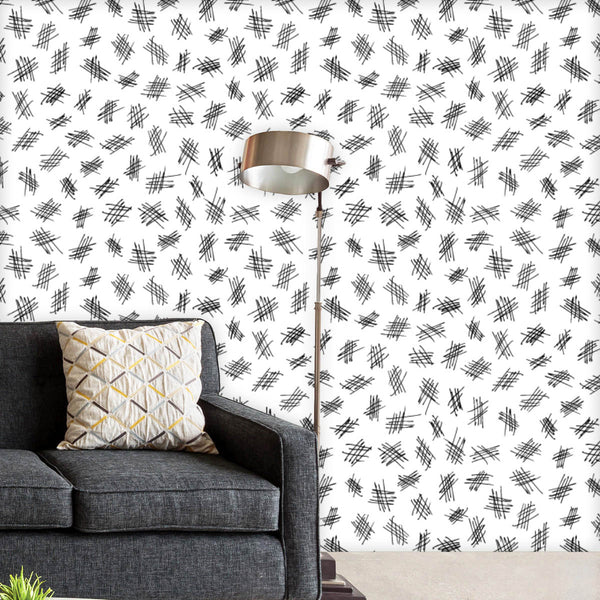 Hand Drawn Lattice Wallpaper Roll-Wallpapers Peel & Stick-WAL_PA-IC 5016422 IC 5016422, Black, Black and White, Digital, Digital Art, Drawing, Graphic, Grid Art, Illustrations, Modern Art, Patterns, Retro, Signs, Signs and Symbols, White, hand, drawn, lattice, peel, stick, vinyl, wallpaper, roll, non-pvc, self-adhesive, eco-friendly, water-repellent, scratch-resistant, backdrop, background, canvas, card, cell, chaos, chaotic, cloth, creative, decoration, design, doodle, fabric, fiber, graphical, grid, handd