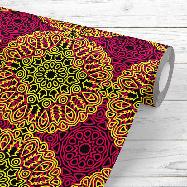 Damask Ethnic Mandala D1 Wallpaper Roll-Wallpapers Peel & Stick-WAL_PA-IC 5016447 IC 5016447, Abstract Expressionism, Abstracts, African, Allah, Ancient, Arabic, Asian, Aztec, Bohemian, Botanical, Culture, Damask, Digital, Digital Art, Ethnic, Floral, Flowers, Folk Art, Geometric, Geometric Abstraction, Graphic, Grid Art, Historical, Illustrations, Indian, Islam, Mandala, Medieval, Mexican, Moroccan, Nature, Patterns, Retro, Semi Abstract, Traditional, Tribal, Turkish, Vintage, World Culture, d1, peel, stic