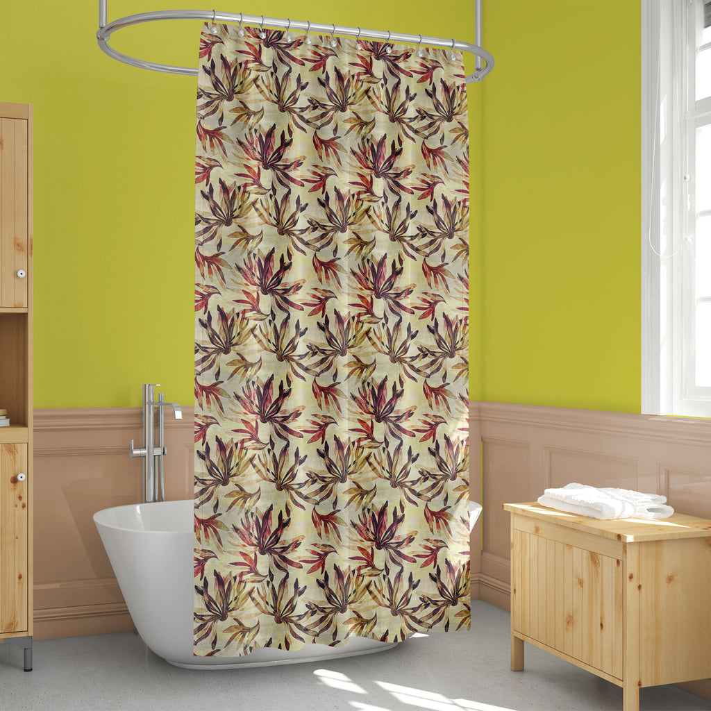 Abstract Flowers & Leaves Washable Waterproof Shower Curtain-Shower Curtains-CUR_SH_EL-IC 5016500 IC 5016500, Abstract Expressionism, Abstracts, Ancient, Art and Paintings, Books, Botanical, Collages, Drawing, Fashion, Floral, Flowers, Historical, Illustrations, Japanese, Medieval, Nature, Patterns, Scenic, Semi Abstract, Signs, Signs and Symbols, Sketches, Sumi-e, Vintage, Watercolour, abstract, leaves, washable, waterproof, shower, curtain, pattern, flower, texture, artwork, seamless, watercolor, collage,