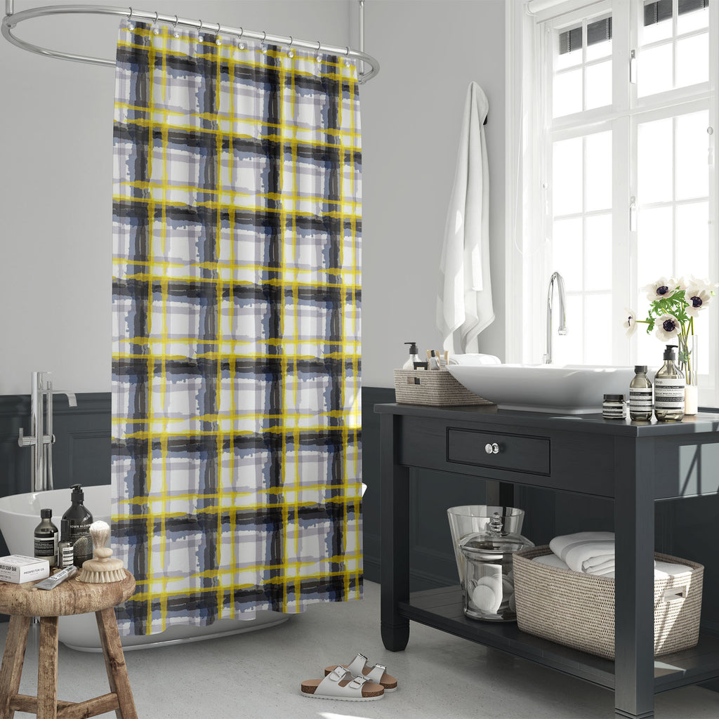 Kilt Grunge Style Washable Waterproof Shower Curtain-Shower Curtains-CUR_SH_EL-IC 5016534 IC 5016534, Abstract Expressionism, Abstracts, Ancient, Celtic, Check, Culture, English, Ethnic, Fashion, Geometric, Geometric Abstraction, Historical, Illustrations, Medieval, Modern Art, Patterns, Plaid, Retro, Semi Abstract, Signs, Signs and Symbols, Stripes, Traditional, Tribal, Vintage, Watercolour, World Culture, kilt, grunge, style, washable, waterproof, shower, curtain, abstract, seamless, pattern, texture, bac