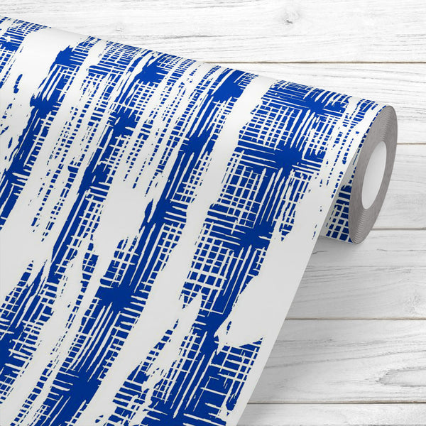 Abstract Indigo Tie Dye Batik D7 Wallpaper Roll-Wallpapers Peel & Stick-WAL_PA-IC 5016536 IC 5016536, Abstract Expressionism, Abstracts, Black and White, Chinese, Culture, Ethnic, Fashion, Folk Art, Illustrations, Japanese, Modern Art, Nature, Patterns, Scenic, Semi Abstract, Shibori, Signs, Signs and Symbols, Stripes, Traditional, Tribal, Watercolour, White, World Culture, abstract, indigo, tie, dye, batik, d7, peel, stick, vinyl, wallpaper, roll, non-pvc, self-adhesive, eco-friendly, water-repellent, scra