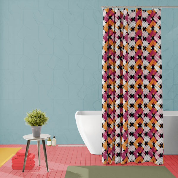 Boho Folk Style Washable Waterproof Shower Curtain-Shower Curtains-CUR_SH_EL-IC 5016549 IC 5016549, Abstract Expressionism, Abstracts, Art and Paintings, Asian, Aztec, Culture, Decorative, Digital, Digital Art, Ethnic, Fashion, Folk Art, Geometric, Geometric Abstraction, Graphic, Ikat, Illustrations, Patterns, Pets, Plaid, Retro, Semi Abstract, Signs, Signs and Symbols, Sketches, Traditional, Tribal, World Culture, boho, folk, style, washable, waterproof, polyester, shower, curtain, eyelets, seamless, abstr