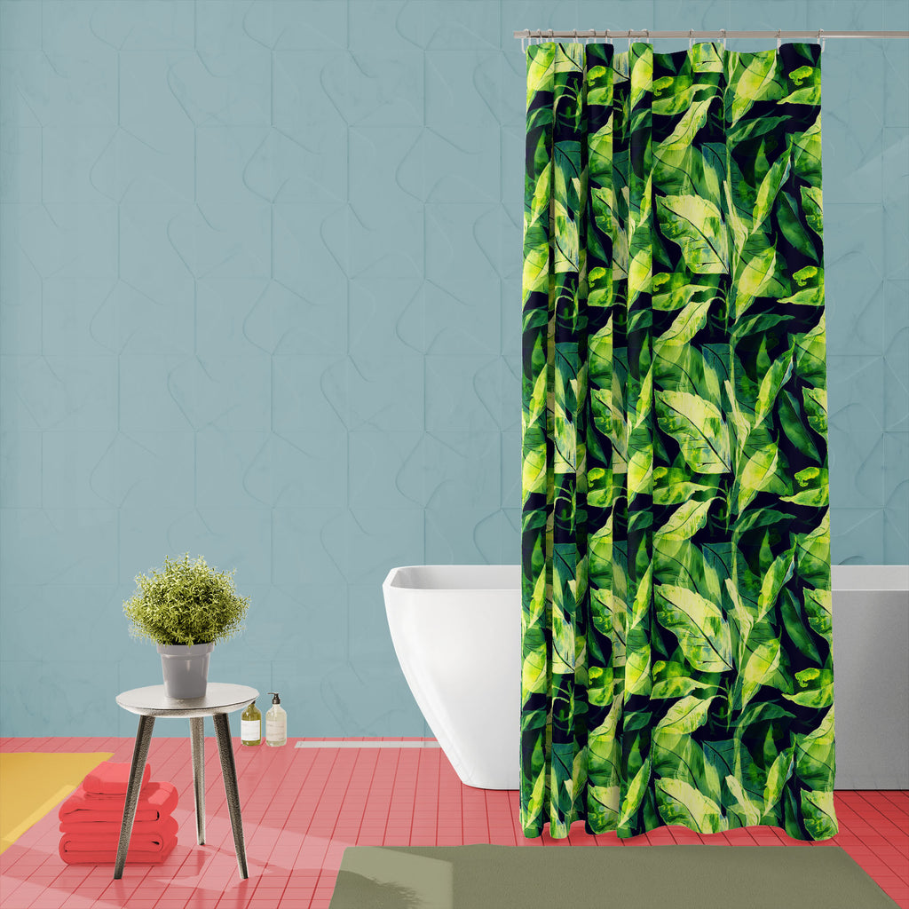 Mandarin Tree Leaves Washable Waterproof Shower Curtain-Shower Curtains-CUR_SH_EL-IC 5016562 IC 5016562, Abstract Expressionism, Abstracts, Ancient, Art and Paintings, Books, Botanical, Collages, Digital, Digital Art, Fashion, Floral, Flowers, Graphic, Historical, Illustrations, Medieval, Nature, Patterns, Scenic, Semi Abstract, Signs, Signs and Symbols, Sketches, Vintage, Watercolour, mandarin, tree, leaves, washable, waterproof, shower, curtain, pattern, colour, textile, water, abstract, aquarelle, art, a