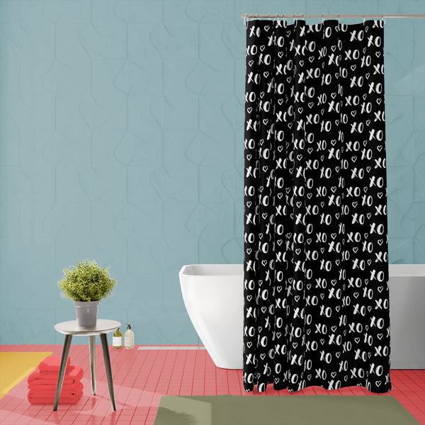 XOXO Grunge Calligraphy D1 Washable Waterproof Shower Curtain-Shower Curtains-CUR_SH_EL-IC 5016575 IC 5016575, Art and Paintings, Calligraphy, Digital, Digital Art, Drawing, Fashion, Graphic, Hearts, Holidays, Illustrations, Love, Modern Art, Patterns, Quotes, Romance, Signs, Signs and Symbols, Sketches, Symbols, Text, Typography, Wedding, xoxo, grunge, d1, washable, waterproof, polyester, shower, curtain, eyelets, pattern, xo, heart, seamless, quote, apparel, background, banner, brush, calligraphic, card, 