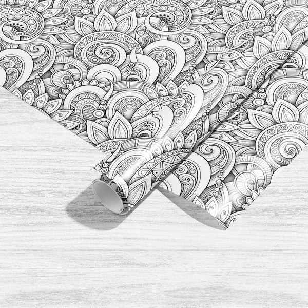 Floral Art Pattern D2 Art & Craft Gift Wrapping Paper-Wrapping Papers-WRP_PP-IC 5016587 IC 5016587, 3D, Abstract Expressionism, Abstracts, Adult, Art and Paintings, Black and White, Bohemian, Books, Botanical, Culture, Ethnic, Floral, Flowers, Geometric Abstraction, Illustrations, Nature, Paisley, Patterns, Scenic, Semi Abstract, Signs, Signs and Symbols, Traditional, Tribal, White, World Culture, art, pattern, d2, craft, gift, wrapping, paper, sheet, plain, smooth, effect, book, texture, page, seamless, wa