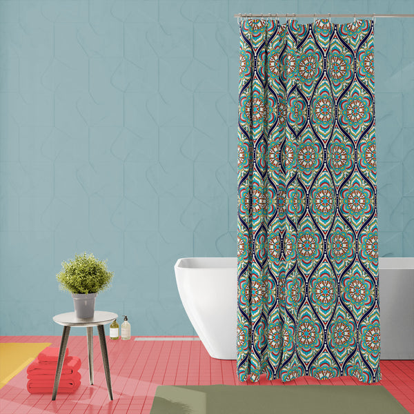 Ethnic Mandala Pattern D2 Washable Waterproof Shower Curtain-Shower Curtains-CUR_SH_EL-IC 5016590 IC 5016590, Allah, Arabic, Asian, Bohemian, Culture, Decorative, Drawing, Ethnic, Fashion, Festivals and Occasions, Festive, Folk Art, Illustrations, Indian, Islam, Mandala, Paisley, Patterns, Pets, Traditional, Tribal, World Culture, pattern, d2, washable, waterproof, polyester, shower, curtain, eyelets, batik, boho, carpet, chakra, cloth, doodle, eastern, elegant, fabric, folk, folkloric, india, intricate, is