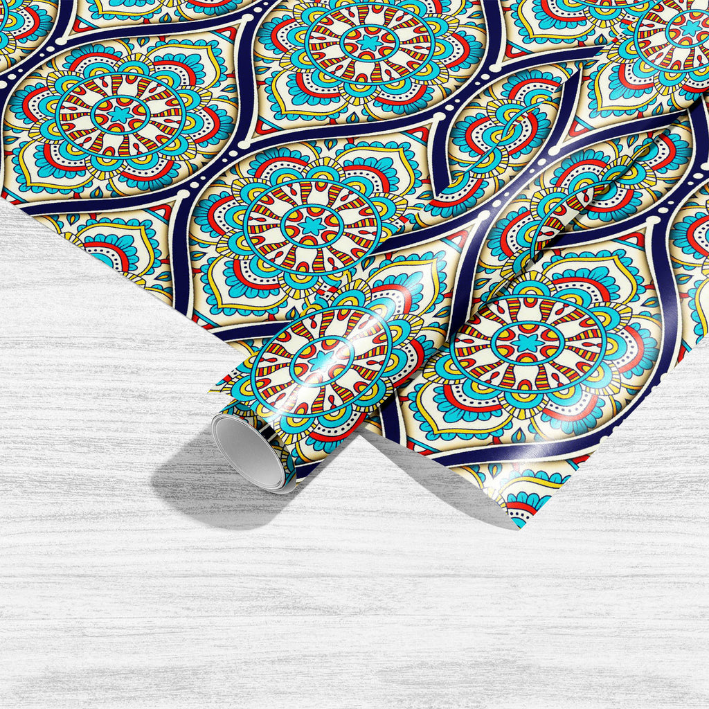 Ethnic Mandala Pattern D2 Art & Craft Gift Wrapping Paper-Wrapping Papers-WRP_PP-IC 5016590 IC 5016590, Allah, Arabic, Asian, Bohemian, Culture, Decorative, Drawing, Ethnic, Fashion, Festivals and Occasions, Festive, Folk Art, Illustrations, Indian, Islam, Mandala, Paisley, Patterns, Pets, Traditional, Tribal, World Culture, pattern, d2, art, craft, gift, wrapping, paper, batik, boho, carpet, chakra, cloth, doodle, eastern, elegant, fabric, folk, folkloric, india, intricate, islamic, luxury, meditation, meh