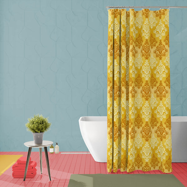 Arabic Floral Pattern D4 Washable Waterproof Shower Curtain-Shower Curtains-CUR_SH_EL-IC 5016598 IC 5016598, Abstract Expressionism, Abstracts, Allah, Ancient, Arabic, Baroque, Black and White, Botanical, Damask, Decorative, Fashion, Floral, Flowers, Historical, Illustrations, Indian, Islam, Medieval, Nature, Patterns, Rococo, Semi Abstract, Signs, Signs and Symbols, Victorian, Vintage, White, pattern, d4, washable, waterproof, polyester, shower, curtain, eyelets, abstract, antique, arabesque, arabian, back