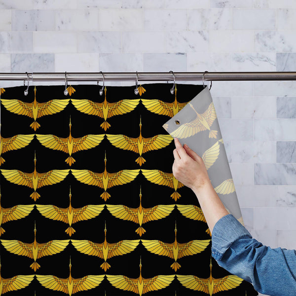 Japanese Ornamental Cranes Washable Waterproof Shower Curtain-Shower Curtains-CUR_SH_EL-IC 5016608 IC 5016608, Abstract Expressionism, Abstracts, Ancient, Animals, Art and Paintings, Asian, Birds, Black and White, Chinese, Culture, Digital, Digital Art, Drawing, Ethnic, Graphic, Historical, Illustrations, Japanese, Medieval, Nature, Paintings, Patterns, Retro, Scenic, Semi Abstract, Signs, Signs and Symbols, Traditional, Tribal, Tropical, Vintage, White, Wildlife, World Culture, ornamental, cranes, washable