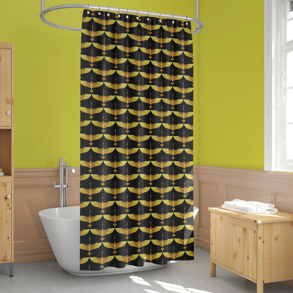 Japanese Ornamental Cranes Washable Waterproof Shower Curtain-Shower Curtains-CUR_SH_EL-IC 5016608 IC 5016608, Abstract Expressionism, Abstracts, Ancient, Animals, Art and Paintings, Asian, Birds, Black and White, Chinese, Culture, Digital, Digital Art, Drawing, Ethnic, Graphic, Historical, Illustrations, Japanese, Medieval, Nature, Paintings, Patterns, Retro, Scenic, Semi Abstract, Signs, Signs and Symbols, Traditional, Tribal, Tropical, Vintage, White, Wildlife, World Culture, ornamental, cranes, washable