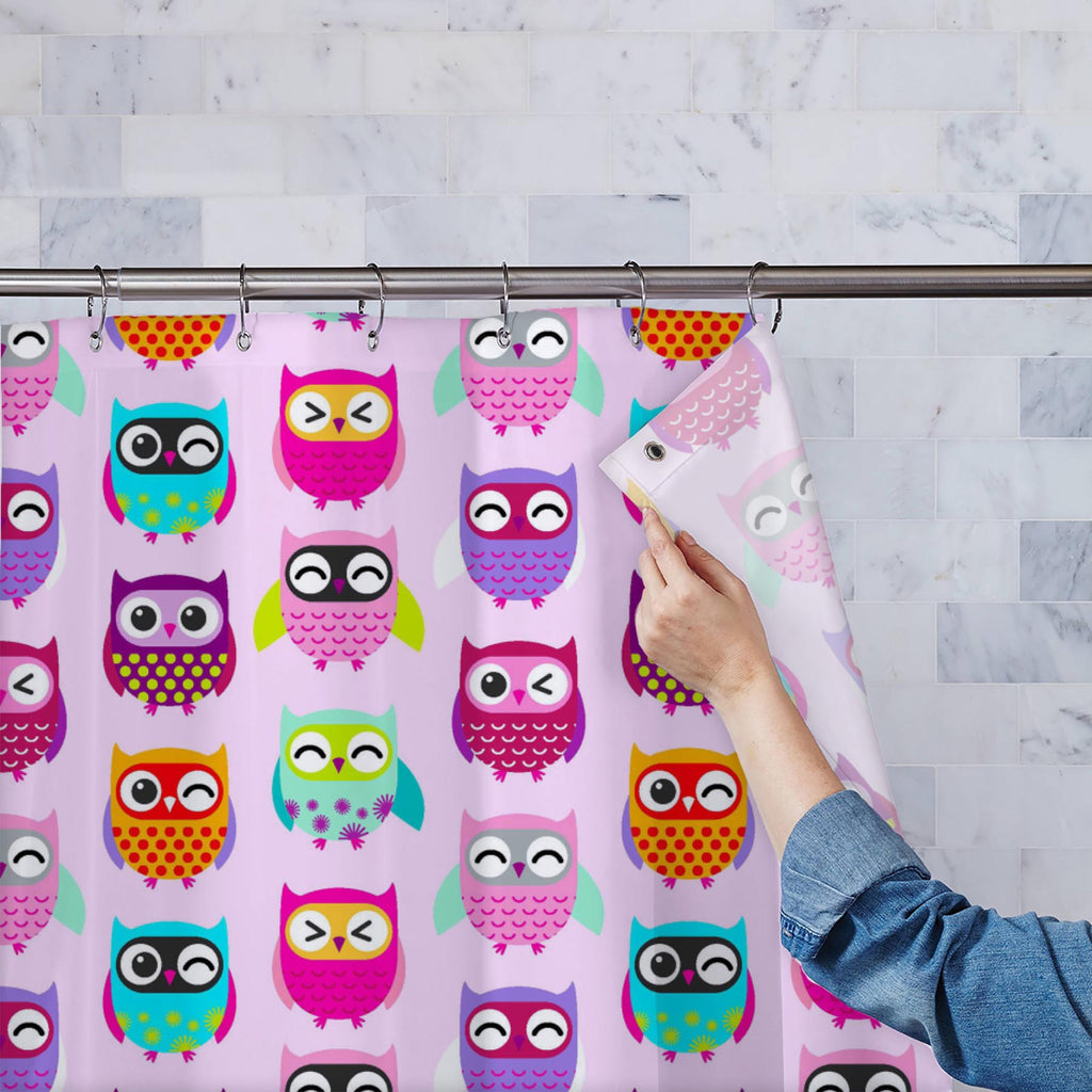 Owls Pattern D3 Washable Waterproof Shower Curtain-Shower Curtains-CUR_SH_EL-IC 5016617 IC 5016617, Animals, Animated Cartoons, Art and Paintings, Baby, Birds, Caricature, Cartoons, Children, Drawing, Fashion, Illustrations, Kids, Modern Art, Nature, Patterns, Pets, Scenic, Signs, Signs and Symbols, owls, pattern, d3, washable, waterproof, shower, curtain, adorable, art, artistic, background, beauty, bird, cartoon, child, childish, color, colorful, cute, decoration, design, doll, emoji, flat, style, friendl