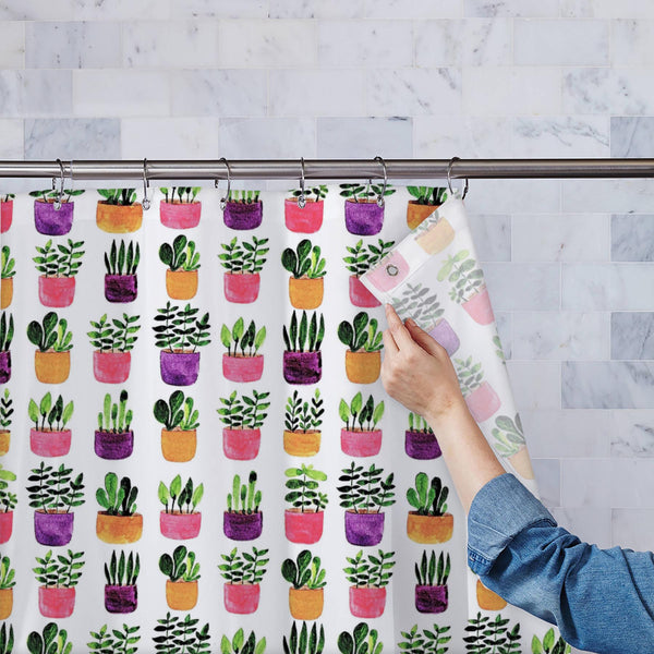 Colorful Plants Pots Washable Waterproof Shower Curtain-Shower Curtains-CUR_SH_EL-IC 5016679 IC 5016679, Art and Paintings, Botanical, Culture, Drawing, Ethnic, Floral, Flowers, Hearts, Hobbies, Icons, Illustrations, Love, Nature, Patterns, Romance, Scenic, Sketches, Traditional, Tribal, Watercolour, Wooden, World Culture, colorful, plants, pots, washable, waterproof, polyester, shower, curtain, eyelets, agriculture, background, basket, boots, box, branch, bucket, cactus, can, collection, cute, decoration, 