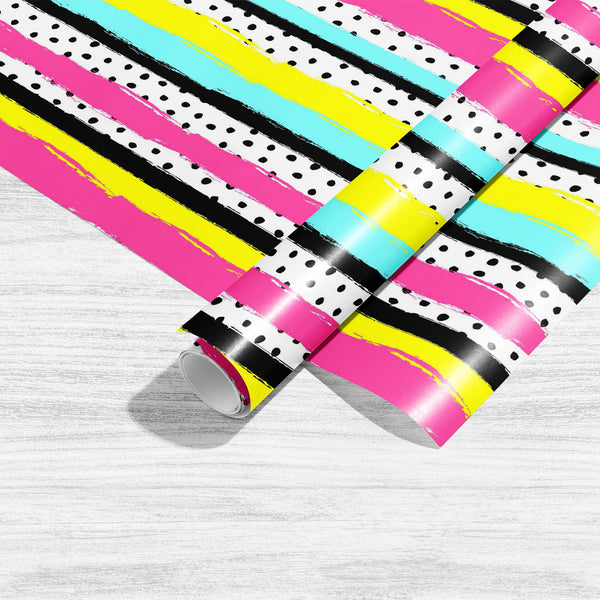 Abstract Stripes Dots D1 Art & Craft Gift Wrapping Paper-Wrapping Papers-WRP_PP-IC 5016680 IC 5016680, Abstract Expressionism, Abstracts, Ancient, Art and Paintings, Black, Black and White, Bohemian, Digital, Digital Art, Dots, Drawing, Fashion, Geometric, Geometric Abstraction, Graphic, Historical, Illustrations, Medieval, Modern Art, Patterns, Scandinavian, Semi Abstract, Signs, Signs and Symbols, Stripes, Vintage, Watercolour, abstract, d1, art, craft, gift, wrapping, paper, sheet, plain, smooth, effect,