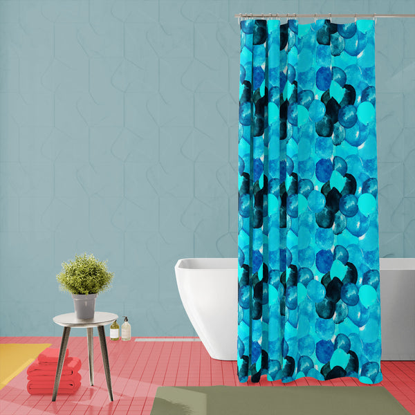 Blue Watercolor Circles Washable Waterproof Shower Curtain-Shower Curtains-CUR_SH_EL-IC 5016692 IC 5016692, Abstract Expressionism, Abstracts, Art and Paintings, Circle, Decorative, Dots, Fashion, Geometric, Geometric Abstraction, Illustrations, Patterns, Semi Abstract, Signs, Signs and Symbols, Splatter, Watercolour, blue, watercolor, circles, washable, waterproof, polyester, shower, curtain, eyelets, teal, pattern, seamless, abstract, art, backdrop, background, beautiful, blob, blot, bright, color, colorf