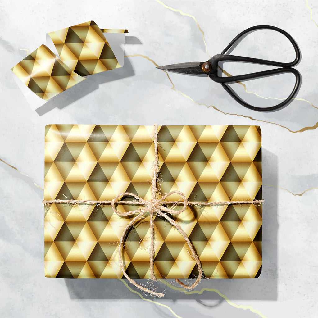 3D Golden Geometric Pattern Art & Craft Gift Wrapping Paper-Wrapping Papers-WRP_PP-IC 5016710 IC 5016710, 3D, Abstract Expressionism, Abstracts, Art and Paintings, Business, Decorative, Digital, Digital Art, Fashion, Geometric, Geometric Abstraction, Graphic, Icons, Illustrations, Modern Art, Patterns, Semi Abstract, Signs, Signs and Symbols, Symbols, Triangles, Metallic, golden, pattern, art, craft, gift, wrapping, paper, seamless, wallpaper, abstract, backdrop, background, beautiful, computer, concepts, c